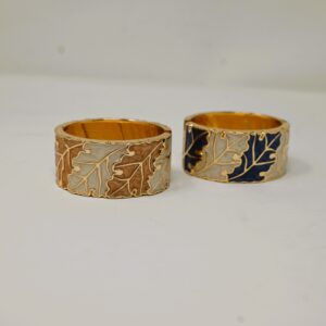 Autumn Leaf Enamel Bangles