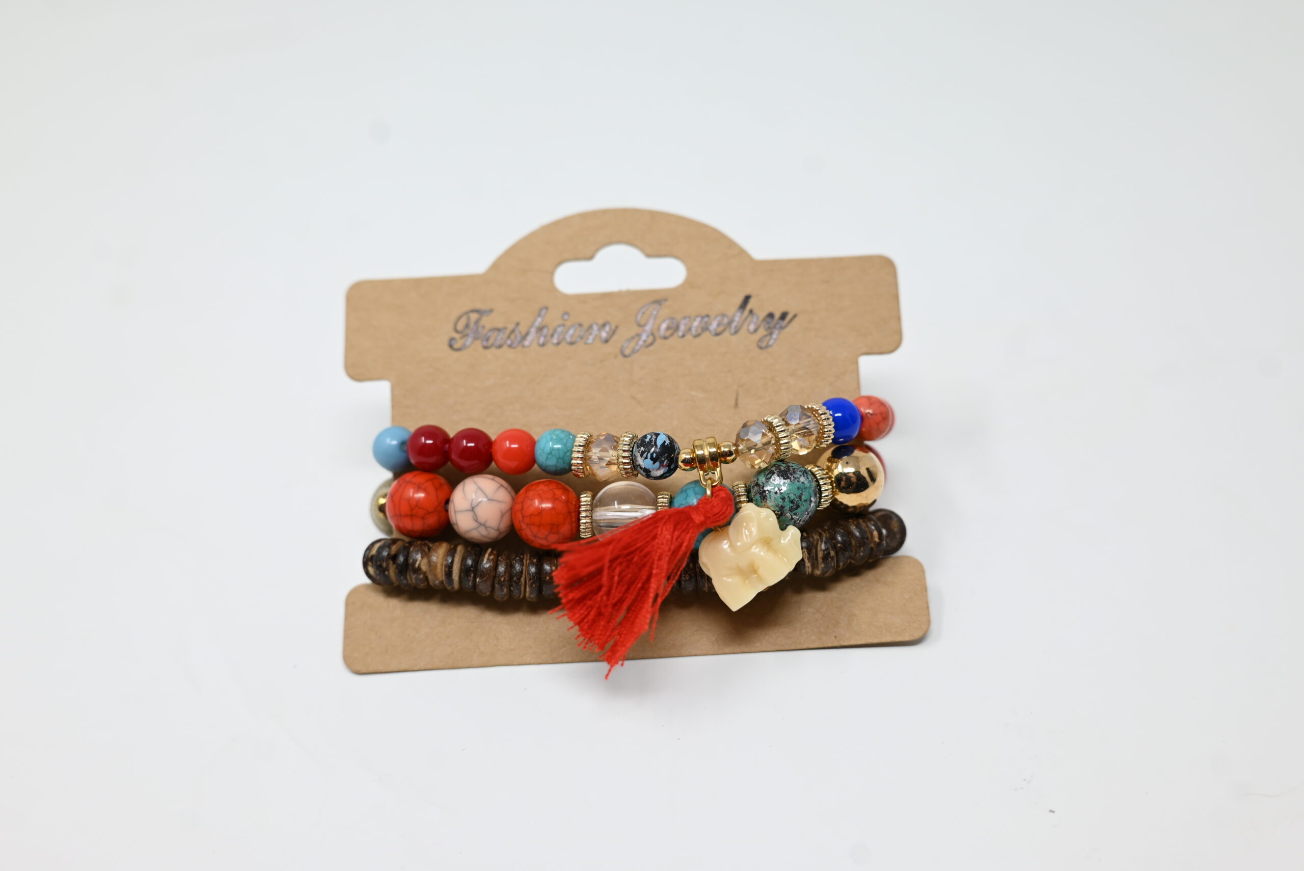 Earth & Fire Beaded Bracelet Set