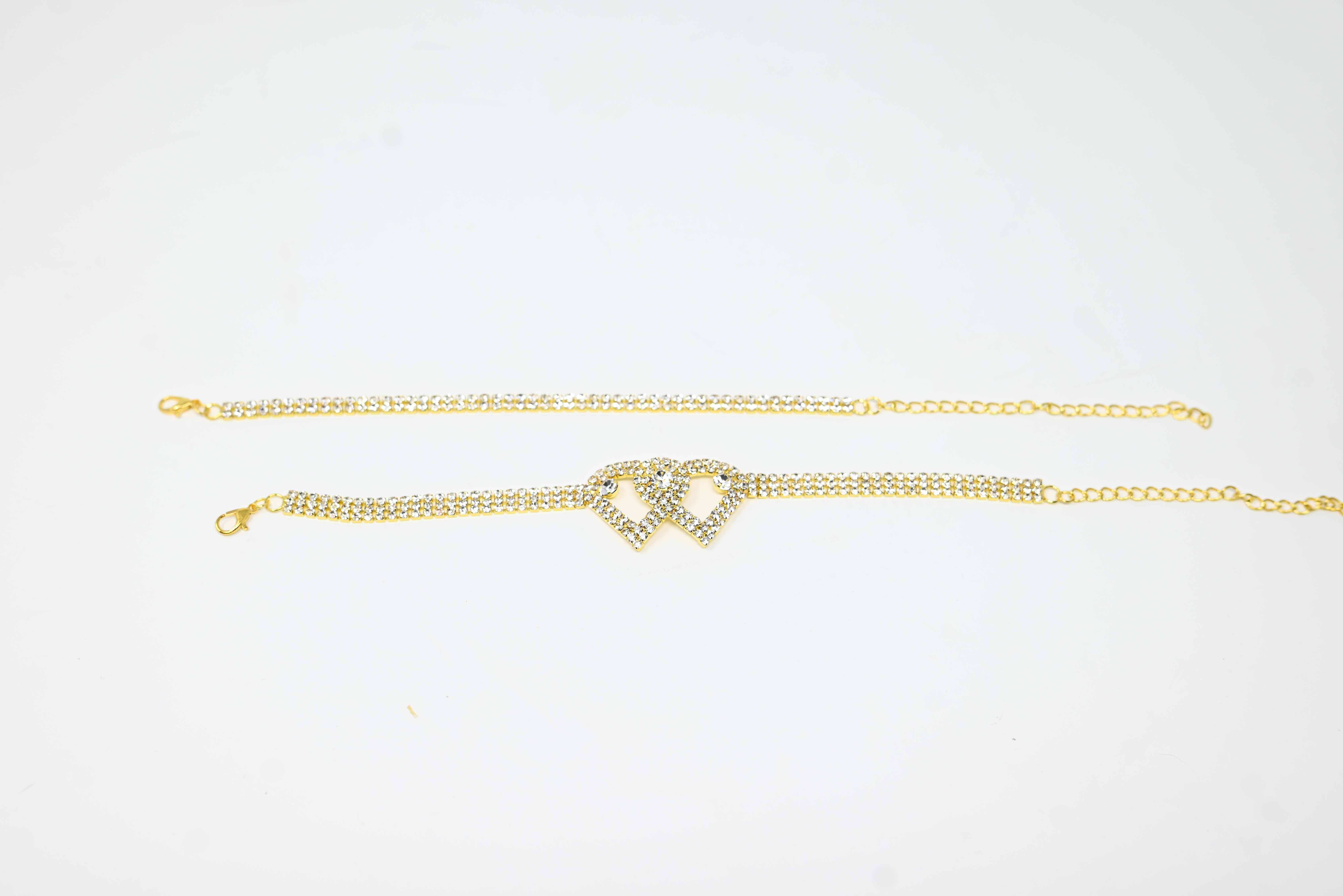 Golden Heart Connection Bracelet Set