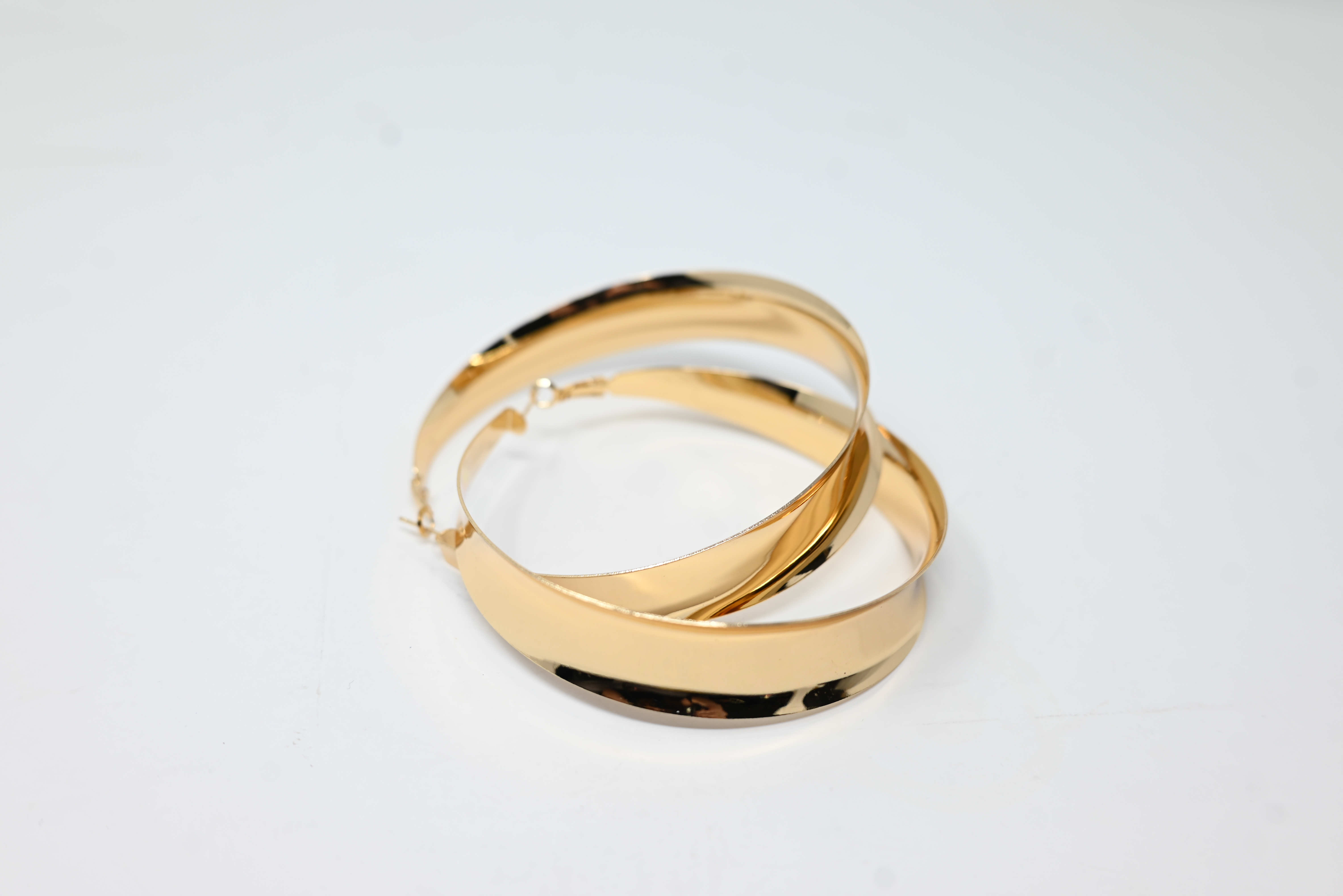 Golden Radiance Hoop Earrings