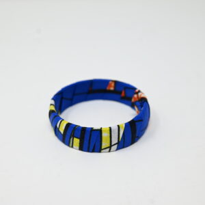 Tribal Azure Fabric Bangle