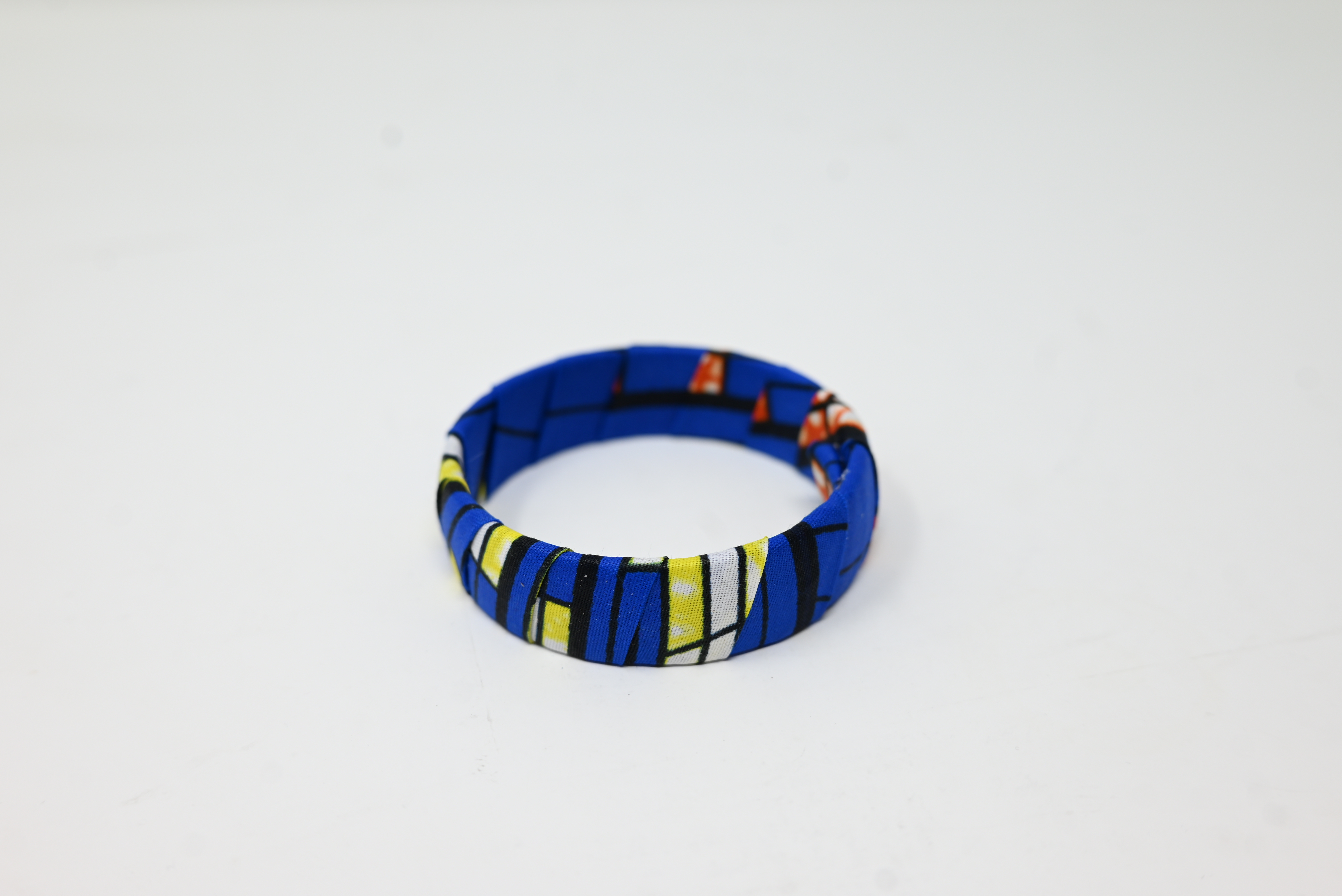 Tribal Azure Fabric Bangle