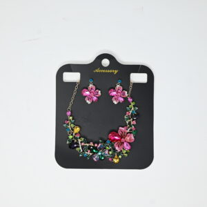 Tropical Bloom Crystal Jewelry Set
