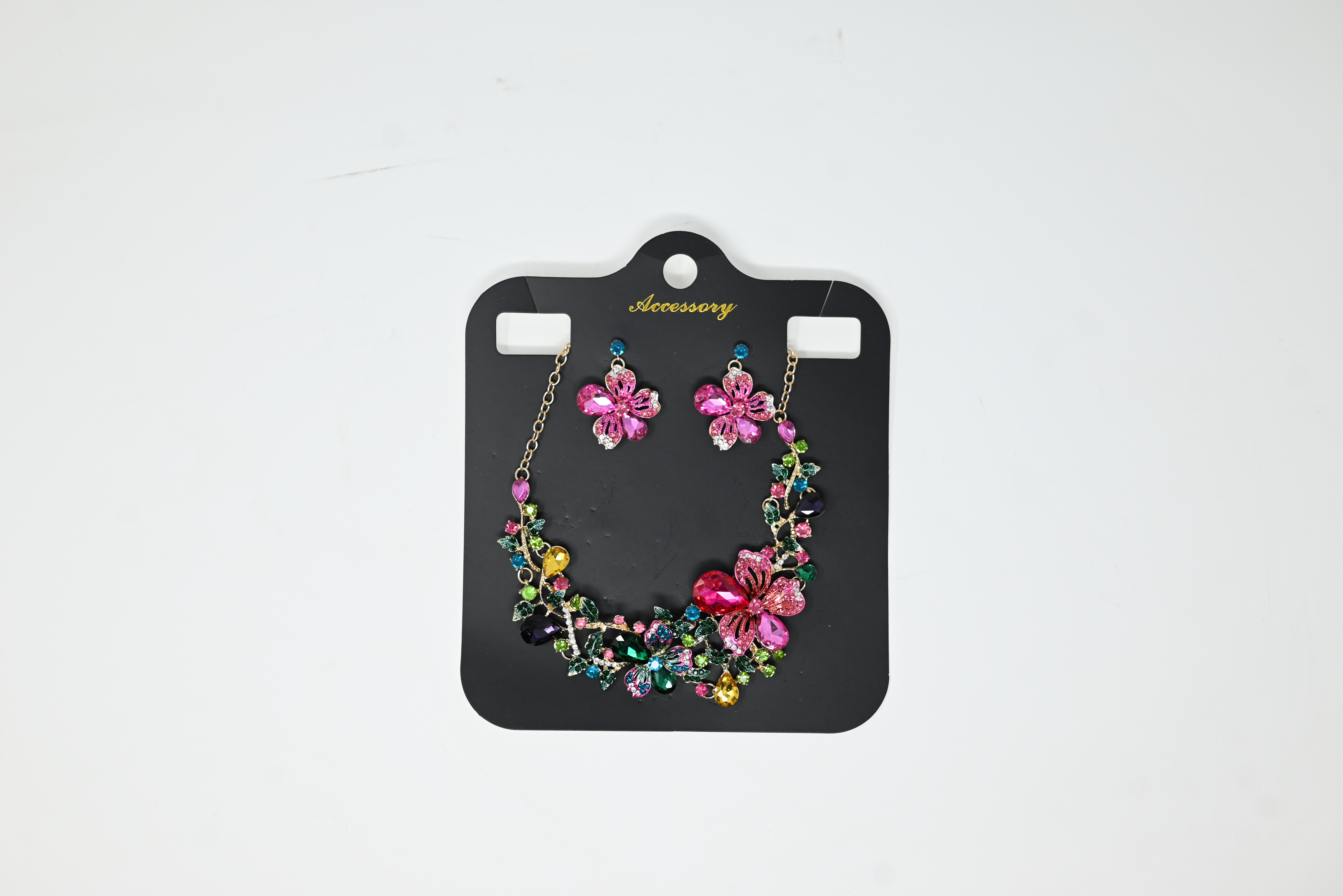 Tropical Bloom Crystal Jewelry Set