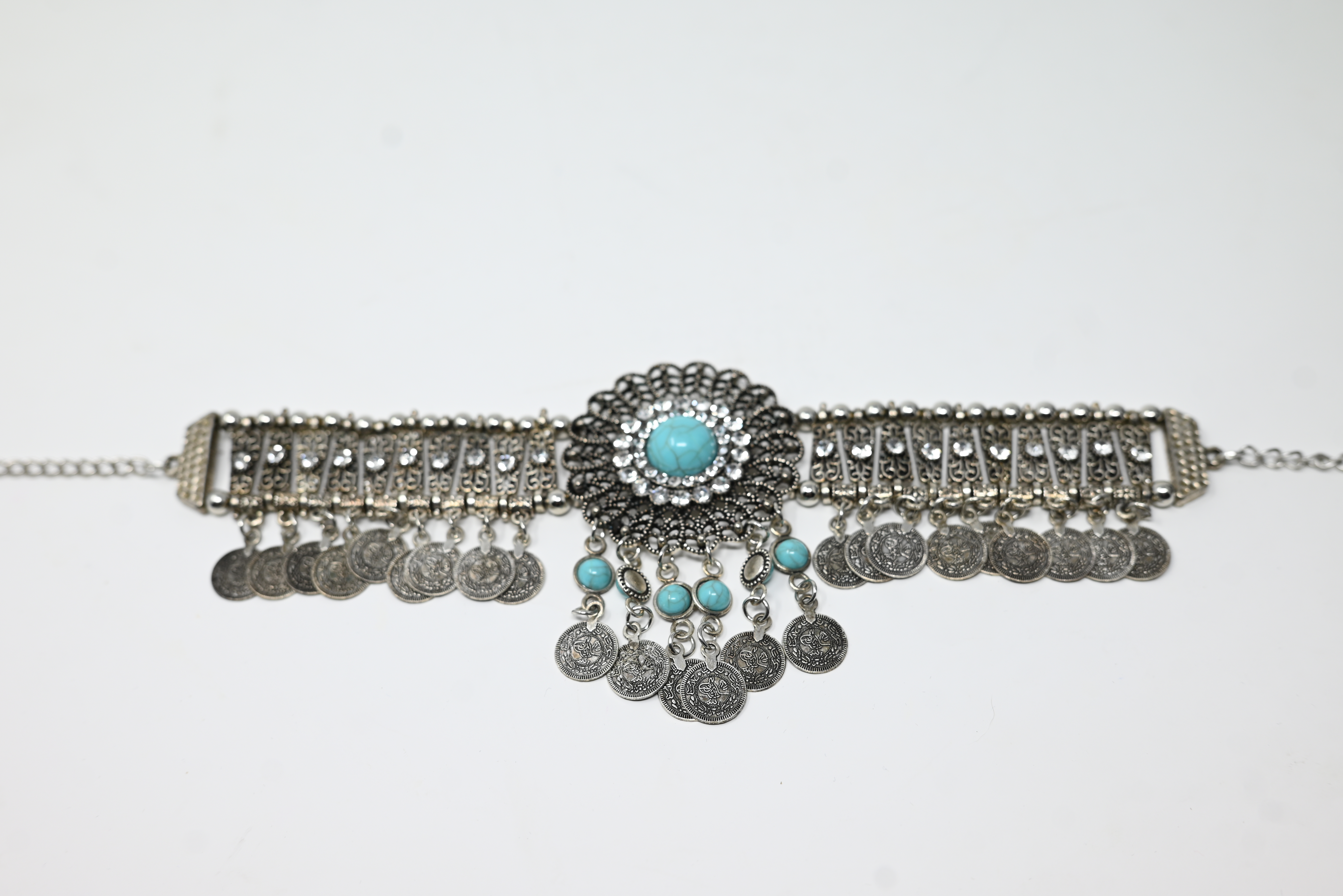Turquoise Coin Boho Bracelet